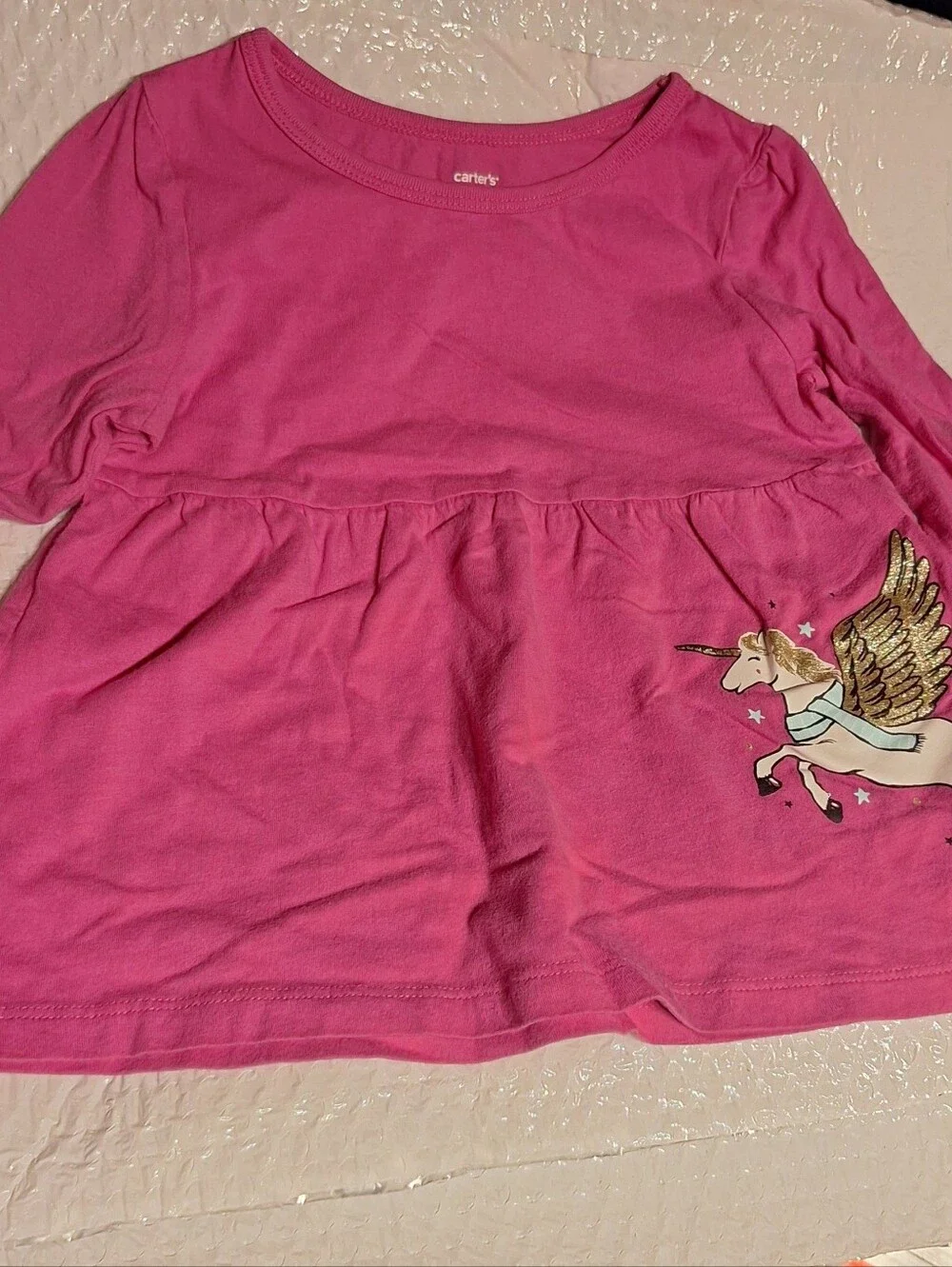 Girls' Unicorn Graphic shirts with Pink Accents